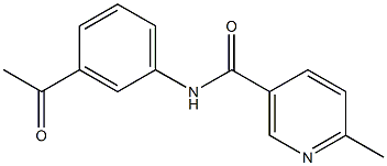 N-(3-acetylphenyl)-6-methylnicotinamide Structure