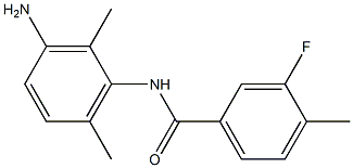 N-(3-amino-2,6-dimethylphenyl)-3-fluoro-4-methylbenzamide 구조식 이미지