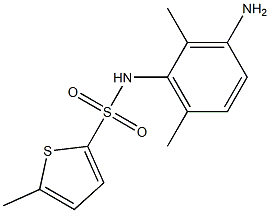 N-(3-amino-2,6-dimethylphenyl)-5-methylthiophene-2-sulfonamide 구조식 이미지