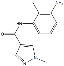 N-(3-amino-2-methylphenyl)-1-methyl-1H-pyrazole-4-carboxamide 구조식 이미지