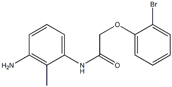 N-(3-amino-2-methylphenyl)-2-(2-bromophenoxy)acetamide 구조식 이미지