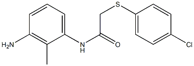 N-(3-amino-2-methylphenyl)-2-[(4-chlorophenyl)sulfanyl]acetamide Structure