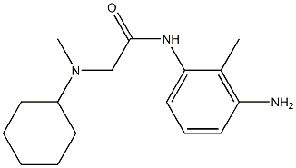 N-(3-amino-2-methylphenyl)-2-[cyclohexyl(methyl)amino]acetamide 구조식 이미지