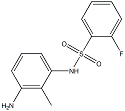 N-(3-amino-2-methylphenyl)-2-fluorobenzenesulfonamide Structure