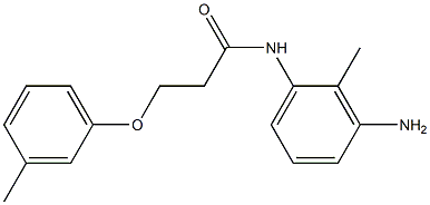 N-(3-amino-2-methylphenyl)-3-(3-methylphenoxy)propanamide 구조식 이미지