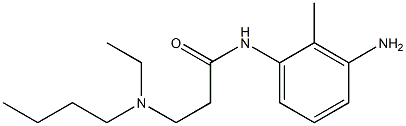 N-(3-amino-2-methylphenyl)-3-[butyl(ethyl)amino]propanamide 구조식 이미지