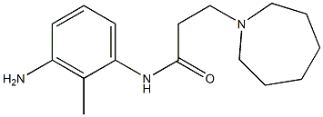 N-(3-amino-2-methylphenyl)-3-azepan-1-ylpropanamide Structure