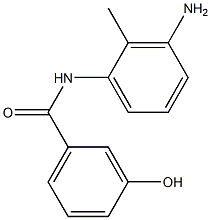 N-(3-amino-2-methylphenyl)-3-hydroxybenzamide 구조식 이미지