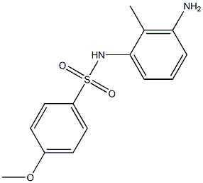 N-(3-amino-2-methylphenyl)-4-methoxybenzene-1-sulfonamide Structure