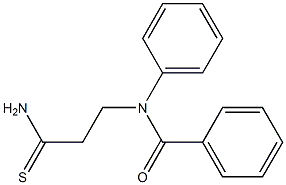 N-(3-amino-3-thioxopropyl)-N-phenylbenzamide 구조식 이미지