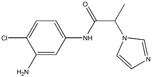 N-(3-amino-4-chlorophenyl)-2-(1H-imidazol-1-yl)propanamide Structure