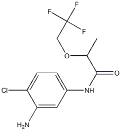 N-(3-amino-4-chlorophenyl)-2-(2,2,2-trifluoroethoxy)propanamide 구조식 이미지