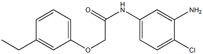 N-(3-amino-4-chlorophenyl)-2-(3-ethylphenoxy)acetamide 구조식 이미지