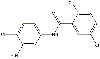 N-(3-amino-4-chlorophenyl)-2,5-dichlorobenzamide 구조식 이미지