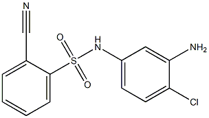 N-(3-amino-4-chlorophenyl)-2-cyanobenzene-1-sulfonamide Structure