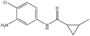 N-(3-amino-4-chlorophenyl)-2-methylcyclopropanecarboxamide 구조식 이미지