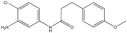 N-(3-amino-4-chlorophenyl)-3-(4-methoxyphenyl)propanamide 구조식 이미지