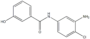 N-(3-amino-4-chlorophenyl)-3-hydroxybenzamide 구조식 이미지