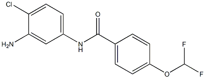 N-(3-amino-4-chlorophenyl)-4-(difluoromethoxy)benzamide Structure