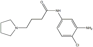 N-(3-amino-4-chlorophenyl)-4-pyrrolidin-1-ylbutanamide Structure