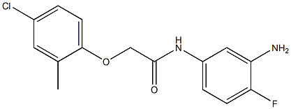N-(3-amino-4-fluorophenyl)-2-(4-chloro-2-methylphenoxy)acetamide 구조식 이미지