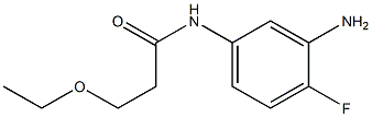 N-(3-amino-4-fluorophenyl)-3-ethoxypropanamide 구조식 이미지