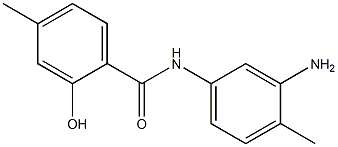 N-(3-amino-4-methylphenyl)-2-hydroxy-4-methylbenzamide 구조식 이미지