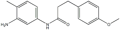 N-(3-amino-4-methylphenyl)-3-(4-methoxyphenyl)propanamide 구조식 이미지