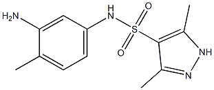 N-(3-amino-4-methylphenyl)-3,5-dimethyl-1H-pyrazole-4-sulfonamide Structure