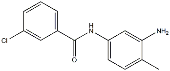 N-(3-amino-4-methylphenyl)-3-chlorobenzamide 구조식 이미지