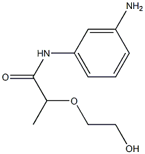 N-(3-aminophenyl)-2-(2-hydroxyethoxy)propanamide 구조식 이미지