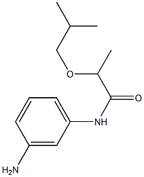 N-(3-aminophenyl)-2-(2-methylpropoxy)propanamide Structure