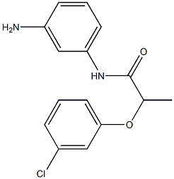 N-(3-aminophenyl)-2-(3-chlorophenoxy)propanamide 구조식 이미지