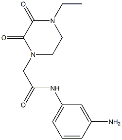 N-(3-aminophenyl)-2-(4-ethyl-2,3-dioxopiperazin-1-yl)acetamide Structure