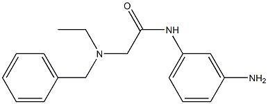 N-(3-aminophenyl)-2-[benzyl(ethyl)amino]acetamide Structure