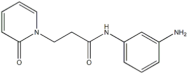 N-(3-aminophenyl)-3-(2-oxopyridin-1(2H)-yl)propanamide 구조식 이미지