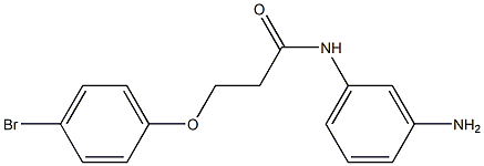 N-(3-aminophenyl)-3-(4-bromophenoxy)propanamide Structure