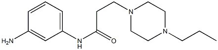 N-(3-aminophenyl)-3-(4-propylpiperazin-1-yl)propanamide Structure