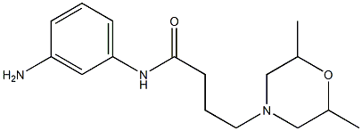 N-(3-aminophenyl)-4-(2,6-dimethylmorpholin-4-yl)butanamide Structure