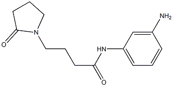 N-(3-aminophenyl)-4-(2-oxopyrrolidin-1-yl)butanamide 구조식 이미지