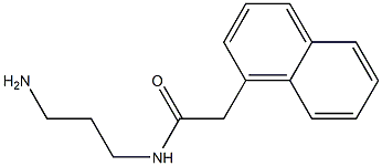 N-(3-aminopropyl)-2-(1-naphthyl)acetamide 구조식 이미지