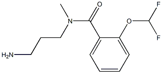 N-(3-aminopropyl)-2-(difluoromethoxy)-N-methylbenzamide 구조식 이미지