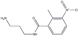 N-(3-aminopropyl)-2-methyl-3-nitrobenzamide 구조식 이미지