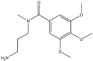 N-(3-aminopropyl)-3,4,5-trimethoxy-N-methylbenzamide 구조식 이미지