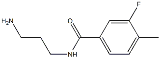 N-(3-aminopropyl)-3-fluoro-4-methylbenzamide 구조식 이미지