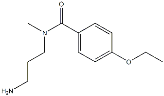 N-(3-aminopropyl)-4-ethoxy-N-methylbenzamide 구조식 이미지