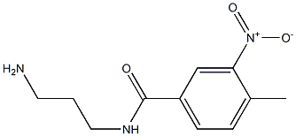 N-(3-aminopropyl)-4-methyl-3-nitrobenzamide 구조식 이미지