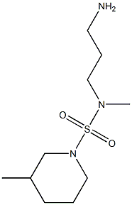 N-(3-aminopropyl)-N,3-dimethylpiperidine-1-sulfonamide Structure