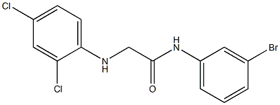 N-(3-bromophenyl)-2-[(2,4-dichlorophenyl)amino]acetamide 구조식 이미지