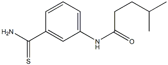 N-(3-carbamothioylphenyl)-4-methylpentanamide 구조식 이미지